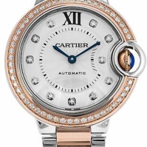 Cartier Damklocka WE902077 Ballon Blue Silverfärgad/18 karat