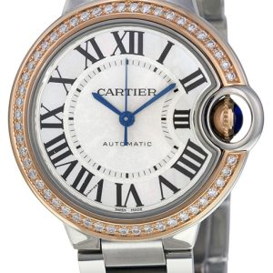 Cartier Damklocka WE902080 Ballon Blue Silverfärgad/Stål Ø33 mm