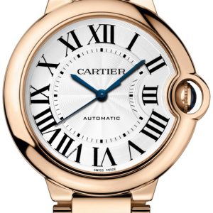 Cartier Damklocka WGBB0008 Ballon Bleu De Silverfärgad/18 karat