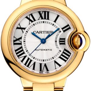 Cartier Damklocka WGBB0045 Ballon Bleu De Silverfärgad/18 karat gult