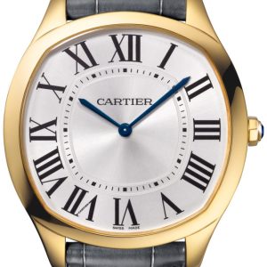 Cartier Damklocka WGNM0011 Drive De Silverfärgad/Läder