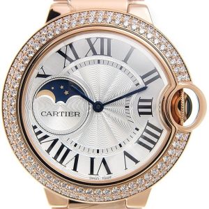 Cartier Damklocka WJBB0025 Ballon Blue Silverfärgad/18 karat