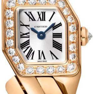 Cartier Damklocka WJBJ0002 Maillon De Silverfärgad/18 karat roséguld