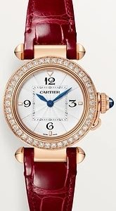 Cartier Damklocka WJPA0017 Pasha De Vit/Läder Ø30 mm