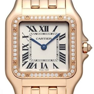 Cartier Damklocka WJPN0009 Panthere De Silverfärgad/18 karat