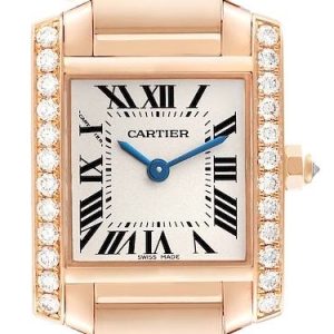 Cartier Damklocka WJTA0022 Tank Francaise Silverfärgad/18 karat