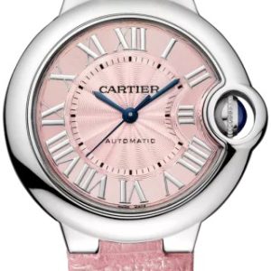 Cartier Damklocka WSBB0031 Ballon Bleu De Rosa/Läder Ø33 mm