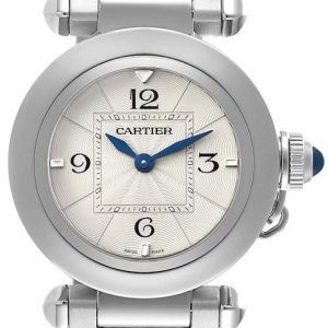 Cartier Damklocka WSPA0021 Pasha De Vit/Stål Ø30 mm