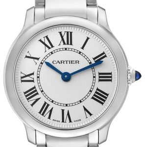 Cartier Damklocka WSRN0033 Ronde Must Silverfärgad/Stål Ø29 mm