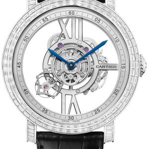 Cartier Herrklocka HPI00940 Rotonde De Skelettskuren/Läder Ø48 mm