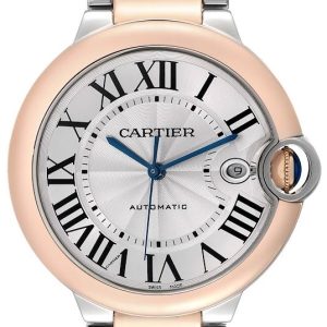 Cartier Herrklocka W2BB0004 Ballon Blue Silverfärgad/18 karat