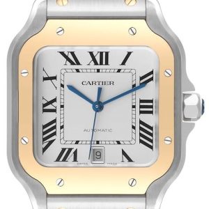 Cartier Herrklocka W2SA0009 Santos De Silverfärgad/Stål