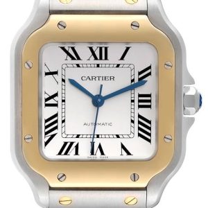 Cartier Herrklocka W2SA0016 Santos De Silverfärgad/Stål