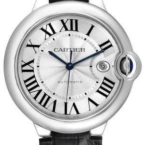 Cartier Herrklocka W69016Z4 Ballon Blue Silverfärgad/Läder Ø42.1 mm