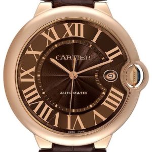 Cartier Herrklocka W6920037 Ballon Blue Brun/Läder Ø42 mm