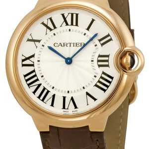 Cartier Herrklocka W6920083 Ballon Blue Silverfärgad/Läder Ø40 mm