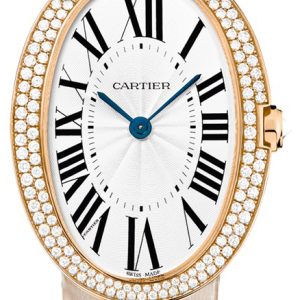 Cartier Herrklocka WB520005 Baignoire Silverfärgad/Satin Ø44 mm