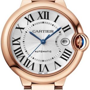 Cartier Herrklocka WGBB0039 Ballon Bleu De Silverfärgad/18 karat