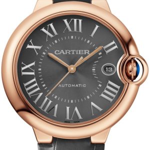 Cartier Herrklocka WGBB0050 Ballon Bleu De Grå/Läder Ø40 mm