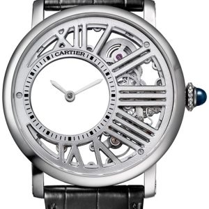 Cartier Herrklocka WHRO0014 Rotonde De Vit/Läder Ø42 mm