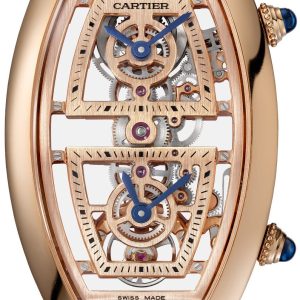 Cartier Herrklocka WHTN0005 Prive Skelettskuren/Läder