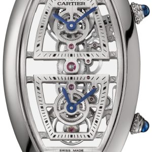 Cartier Herrklocka WHTN0006 Prive Skelettskuren/Läder