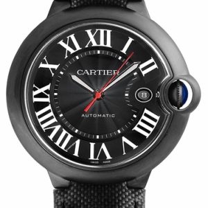 Cartier Herrklocka WSBB0015 Ballon Blue Svart/Läder Ø42 mm