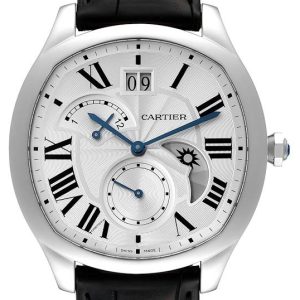 Cartier Herrklocka WSNM0005 Drive de Silverfärgad/Läder