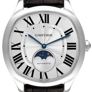 Cartier Herrklocka WSNM0008 Drive De Silverfärgad/Läder