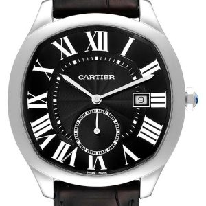 Cartier Herrklocka WSNM0009 Drive de Grå/Läder