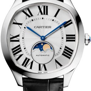 Cartier Herrklocka WSNM0017 Drive De Silverfärgad/Läder