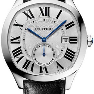 Cartier Herrklocka WSNM0022 Drive De Silverfärgad/Läder