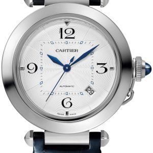 Cartier Herrklocka WSPA0010 Pasha De Silverfärgad/Läder Ø41 mm