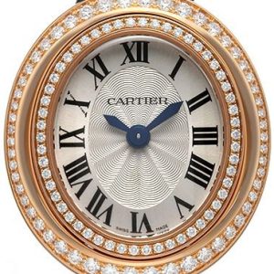 Cartier Hypnose Damklocka WJHY0003 Silverfärgad/Läder Ø26.2 mm