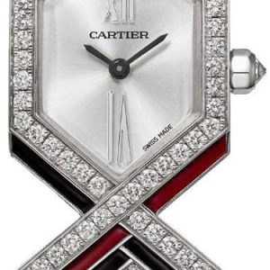 Cartier Libre Damklocka WJLI0010 Silverfärgad/Läder