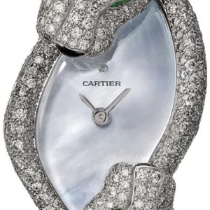 Cartier Panthere De Cartier Damklocka HPI01296 Vit/Läder