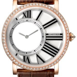 Cartier Rotonde De Cartier Herrklocka HPI00635 Vit/Läder Ø42 mm