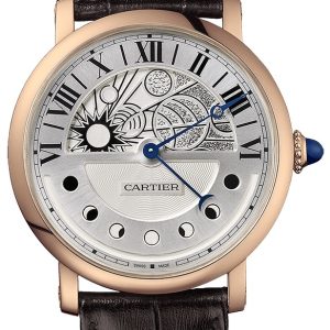 Cartier Rotonde De Cartier Herrklocka W1556243 Vit/Läder Ø30 mm