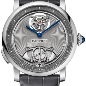 Cartier Rotonde De Cartier Herrklocka WHRO0016 Silverfärgad/Läder