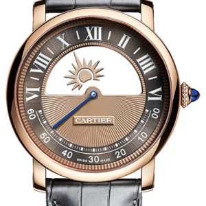 Cartier Rotonde De Cartier Herrklocka WHRO0042 Brun/Läder Ø40 mm