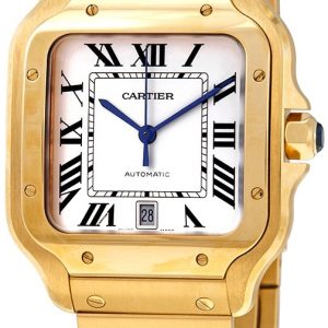 Cartier Santos De Cartier Herrklocka WGSA0009 Vit/18 karat gult guld