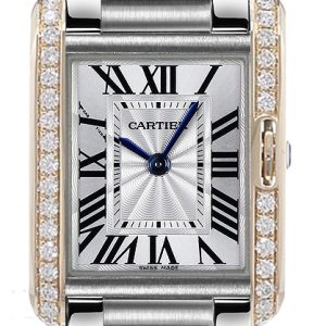 Cartier Tank Anglaise Damklocka W3TA0002 Silverfärgad/Stål