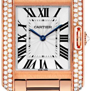 Cartier Tank Anglaise Damklocka WT100027 Silverfärgad/18 karat