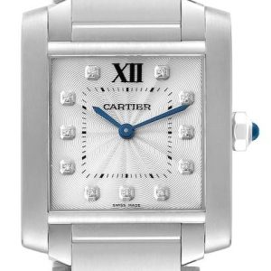 Cartier Tank Francaise Damklocka WE110007 Silverfärgad/Stål