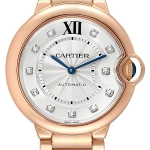 Cartier WE902026 Ballon Blue Silverfärgad/18 karat roséguld Ø36.2