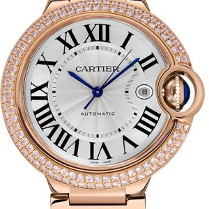 Cartier WJBB0029 Ballon Blue Silverfärgad/18 karat roséguld Ø42 mm