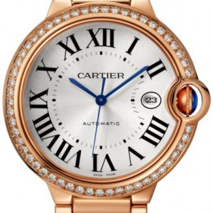 Cartier WJBB0038 Ballon Bleu Silverfärgad/18 karat roséguld Ø42 mm