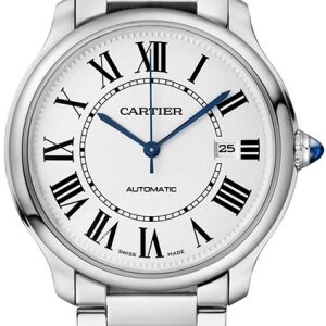 Cartier WSRN0034 Ronde Must Silverfärgad/Stål Ø36 mm