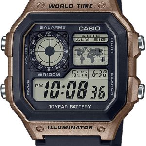 Casio 99999 Herrklocka AE-1200WH-5AVEF LCD/Resinplast