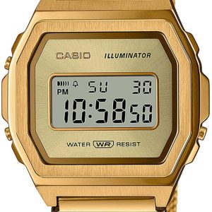 Casio A1000MG-9EF Vintage LCD/Gulguldtonat stål